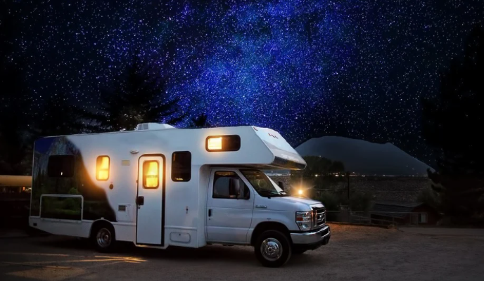 Driving motorhome