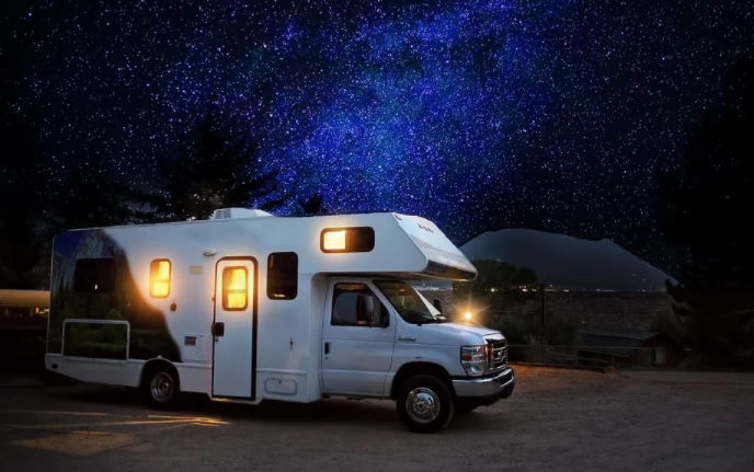 Driving motorhome